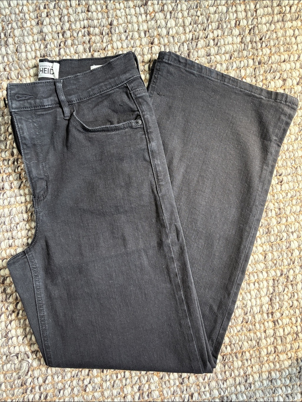 Dynamite * Heidi Wide-Leg Flare Jeans * Black * Size 30